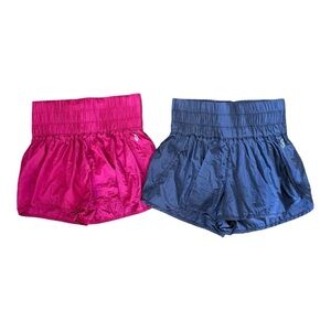 Free People Movement The Way Home Shorts Size Medium Lot Of 2 Pink/Purple